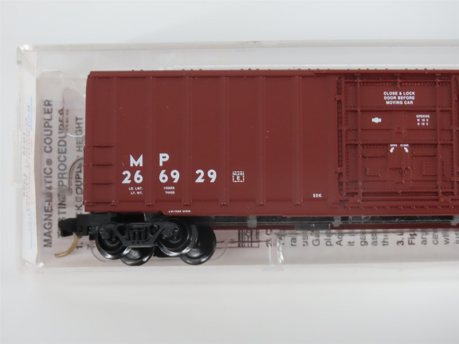 N Scale Micro-Trains MTL NMRA 1935-1995 MP Missouri Pacific Box Car #266929