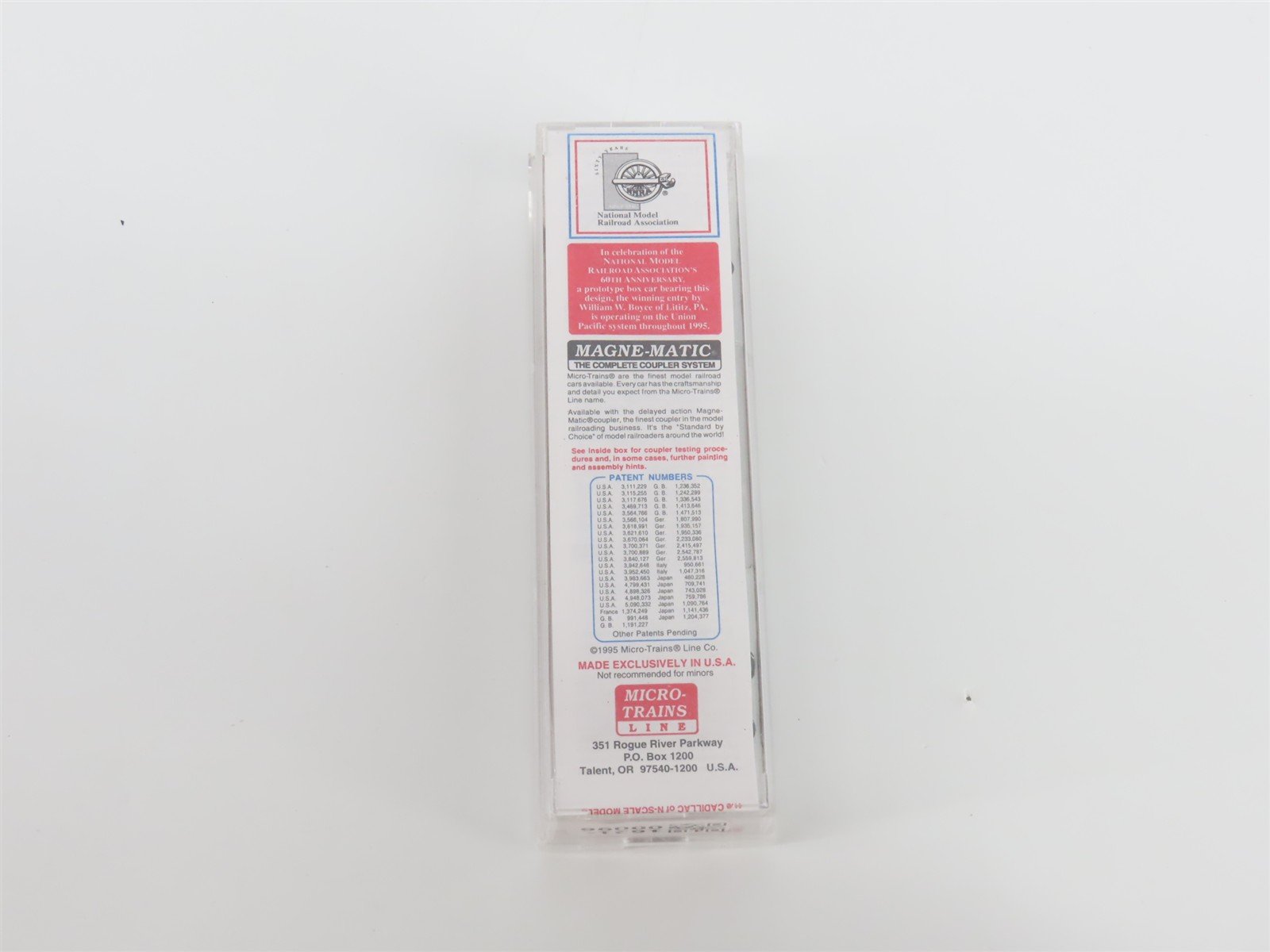 N Scale Micro-Trains MTL NMRA 1935-1995 MP Missouri Pacific Box Car #266929