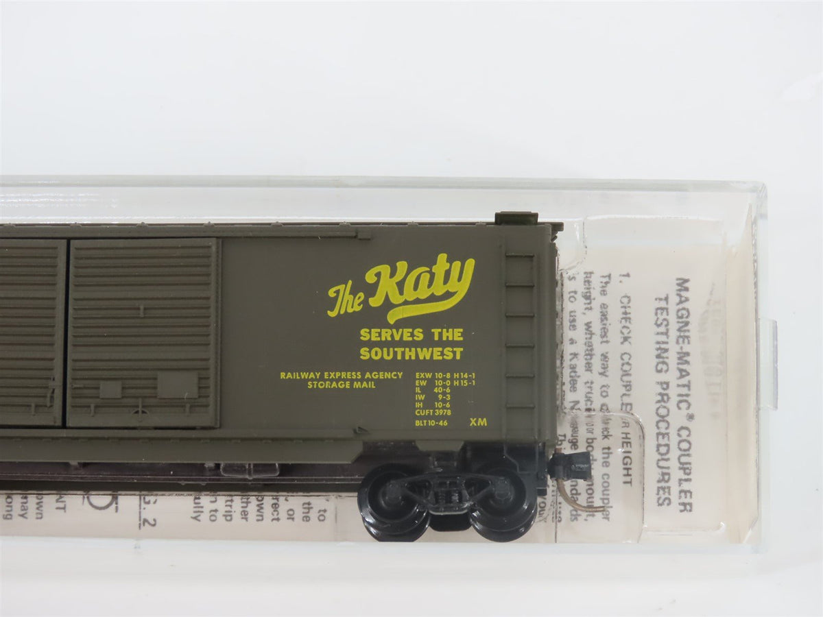 N Scale Kadee Micro-Trains MTL 23150 M-K-T Katy 40&#39; Double Door Box Car #45054