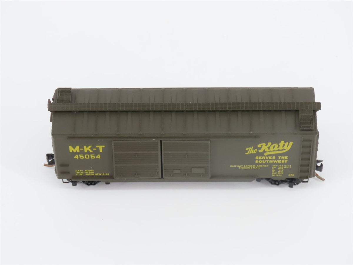 N Scale Kadee Micro-Trains MTL 23150 M-K-T Katy 40&#39; Double Door Box Car #45054