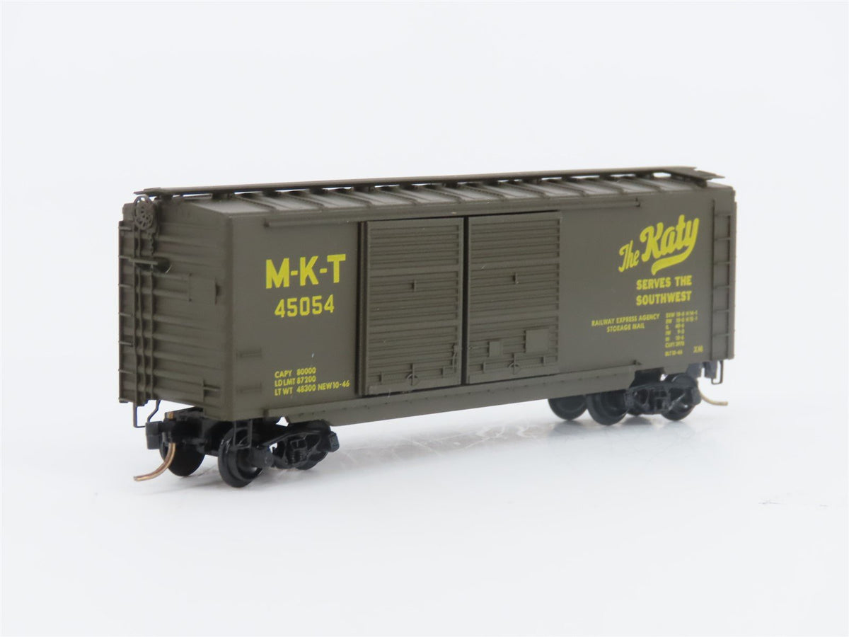 N Scale Kadee Micro-Trains MTL 23150 M-K-T Katy 40&#39; Double Door Box Car #45054