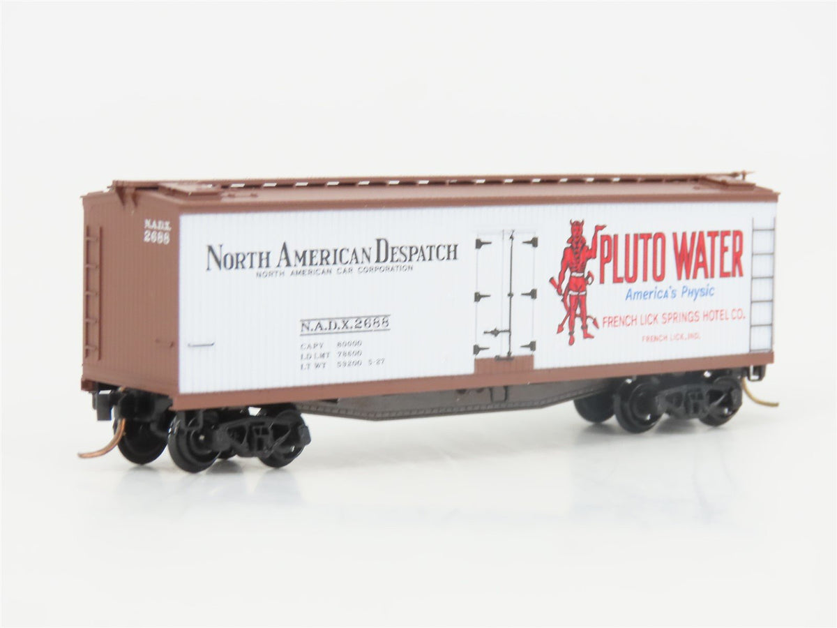 N Scale Micro-Trains MTL 49490 NADX Pluto Water 40&#39; Wood Reefer #2688