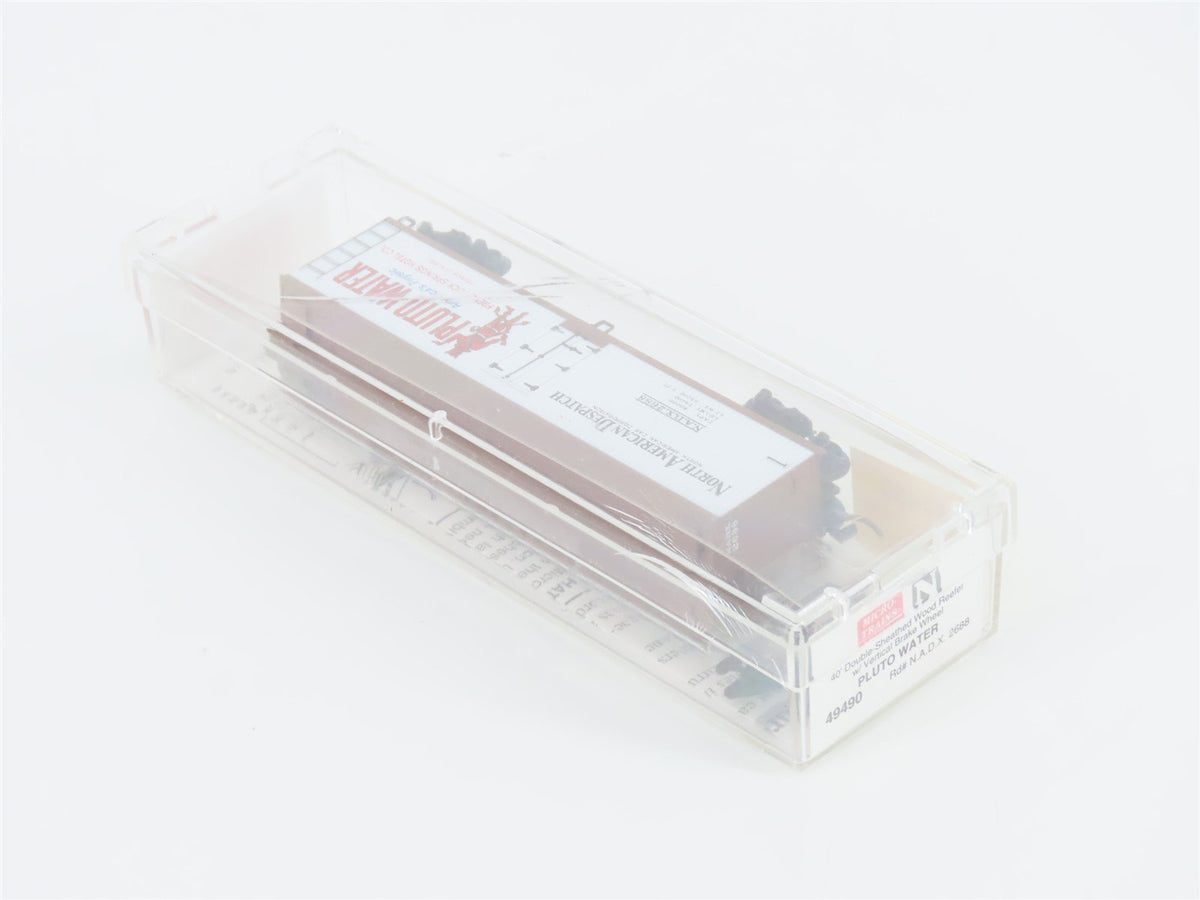 N Scale Micro-Trains MTL 49490 NADX Pluto Water 40&#39; Wood Reefer #2688