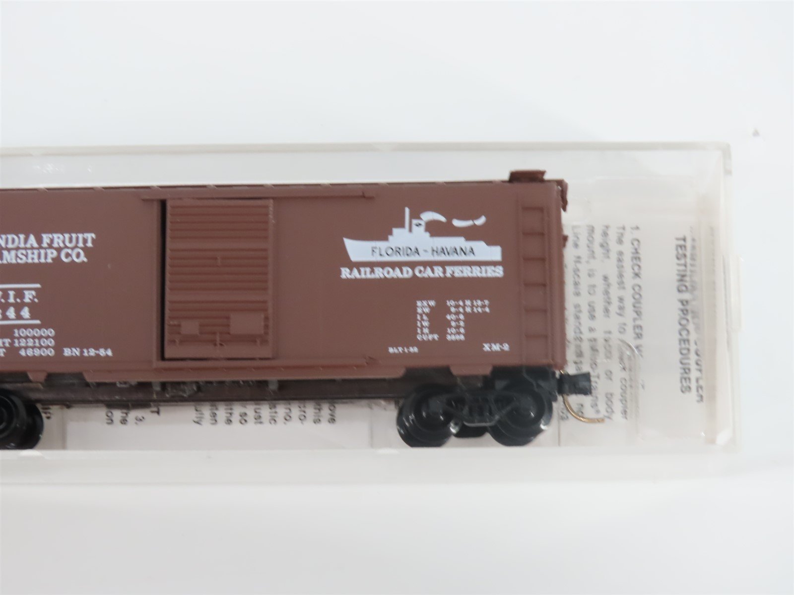 N Scale Micro-Trains MTL 20106 WIF West India Fruit 40' Single Door Box Car #344