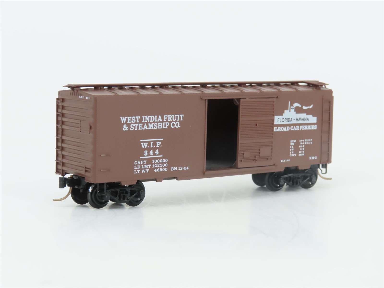 N Scale Micro-Trains MTL 20106 WIF West India Fruit 40' Single Door Box Car #344