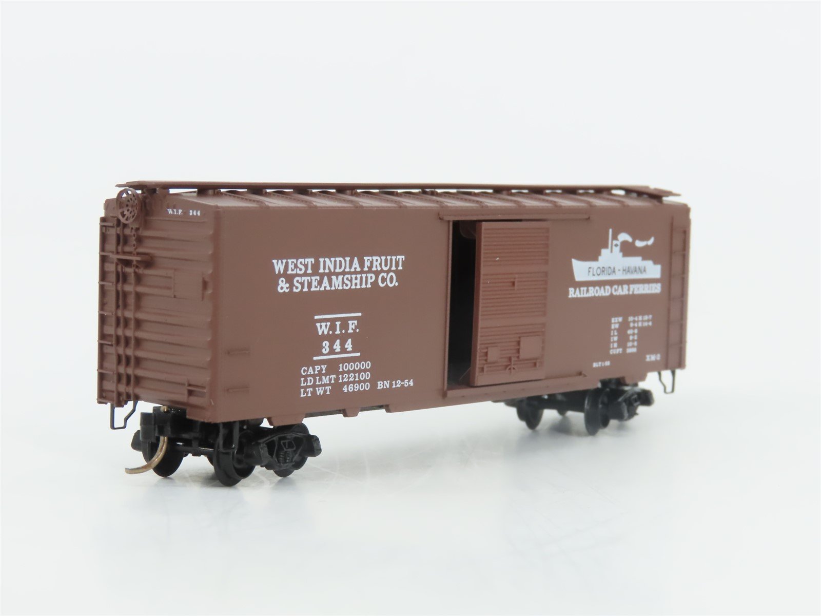 N Scale Micro-Trains MTL 20106 WIF West India Fruit 40' Single Door Box Car #344