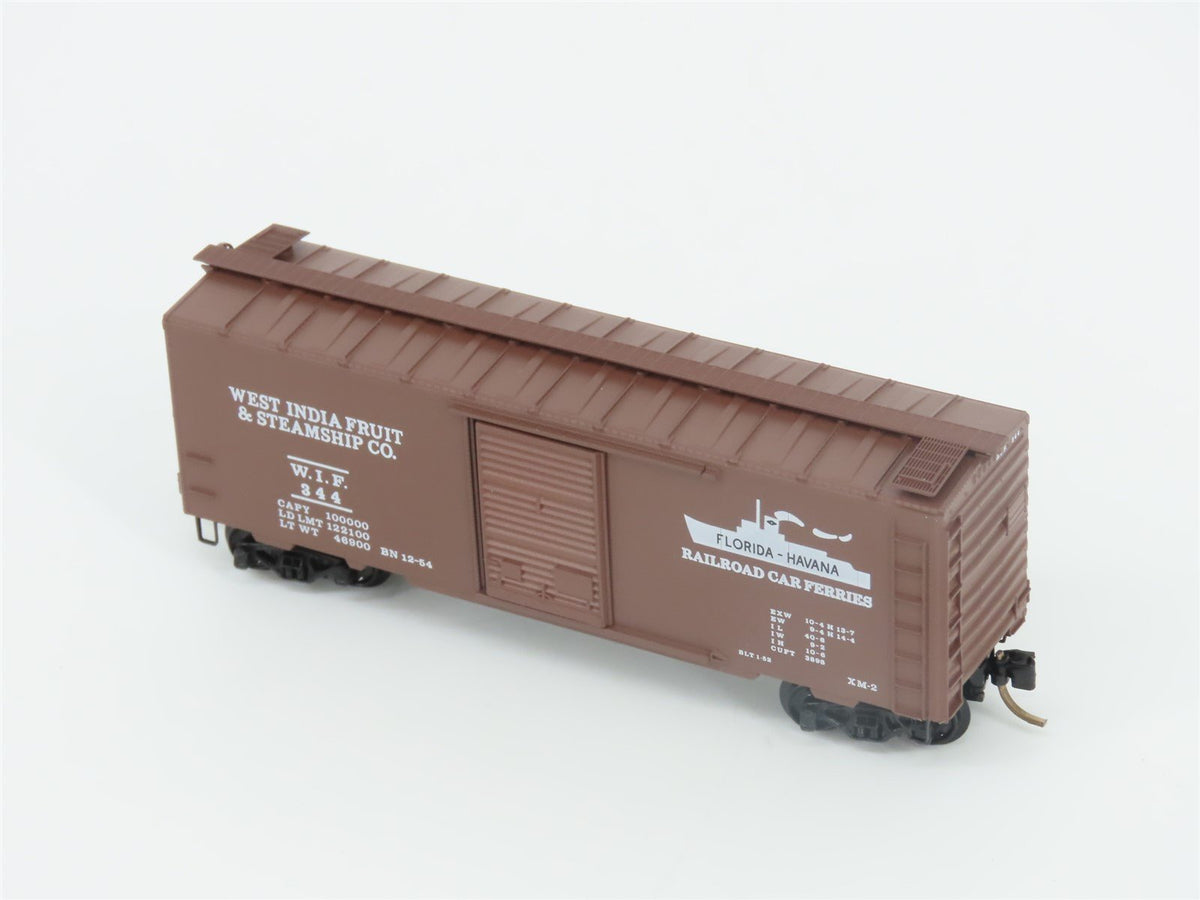 N Scale Micro-Trains MTL 20106 WIF West India Fruit 40&#39; Single Door Box Car #344