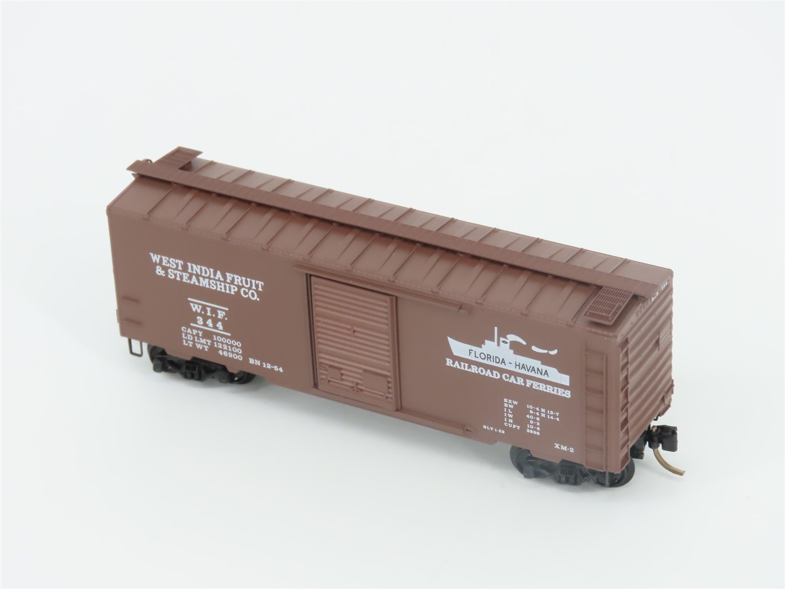 N Scale Micro-Trains MTL 20106 WIF West India Fruit 40' Single Door Box Car #344