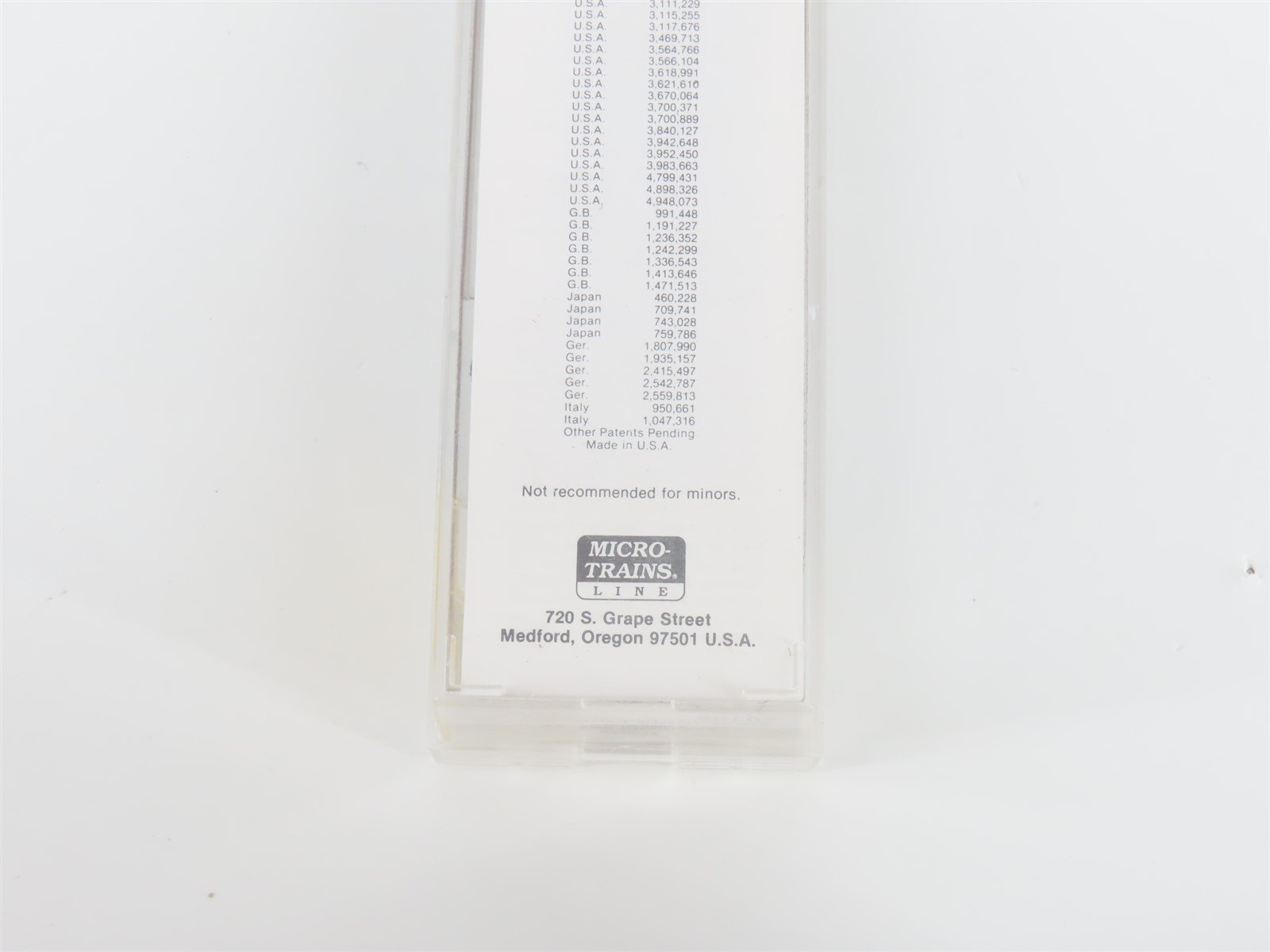 N Scale Micro-Trains MTL 20106 WIF West India Fruit 40' Single Door Box Car #344