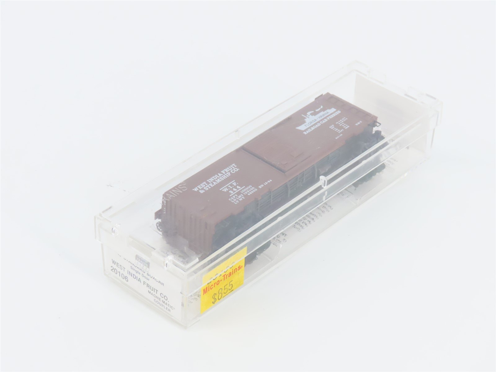 N Scale Micro-Trains MTL 20106 WIF West India Fruit 40' Single Door Box Car #344