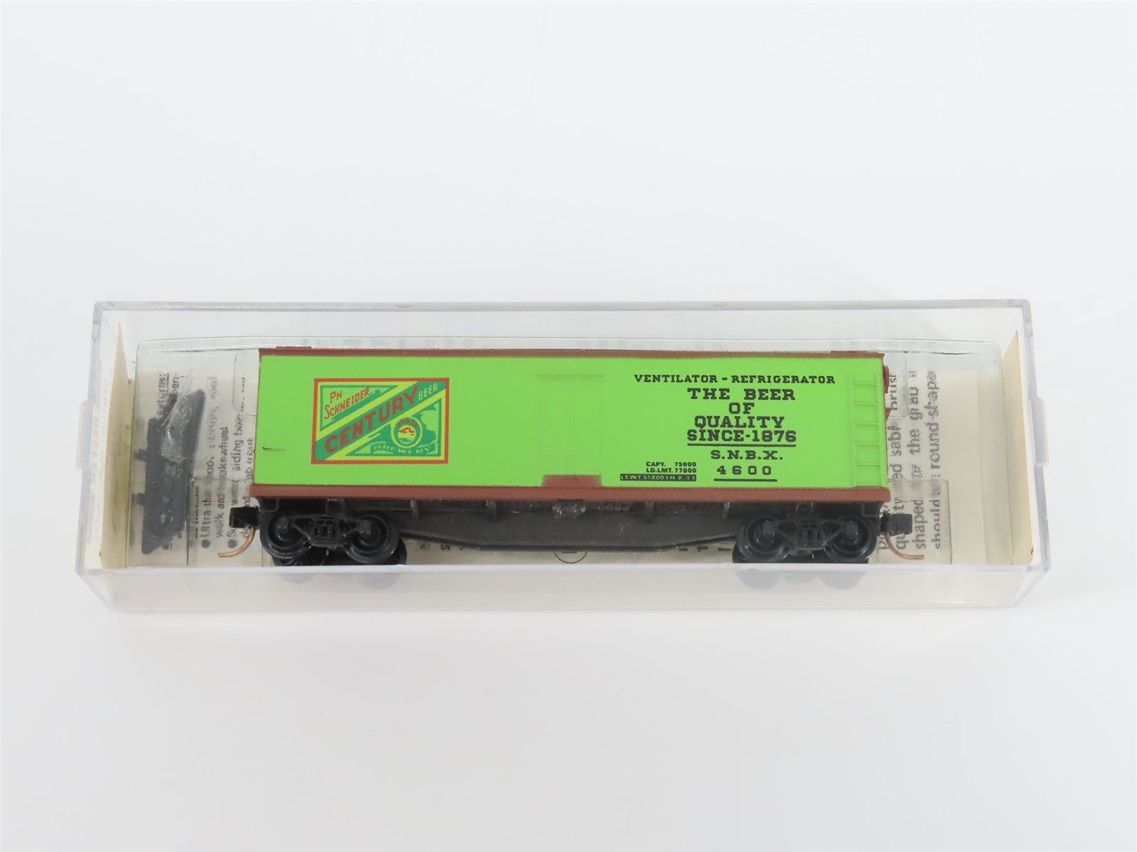 N Scale Kadee Micro-Trains MTL 47090 SNBX Century Beer 40' Wood Reefer #4600