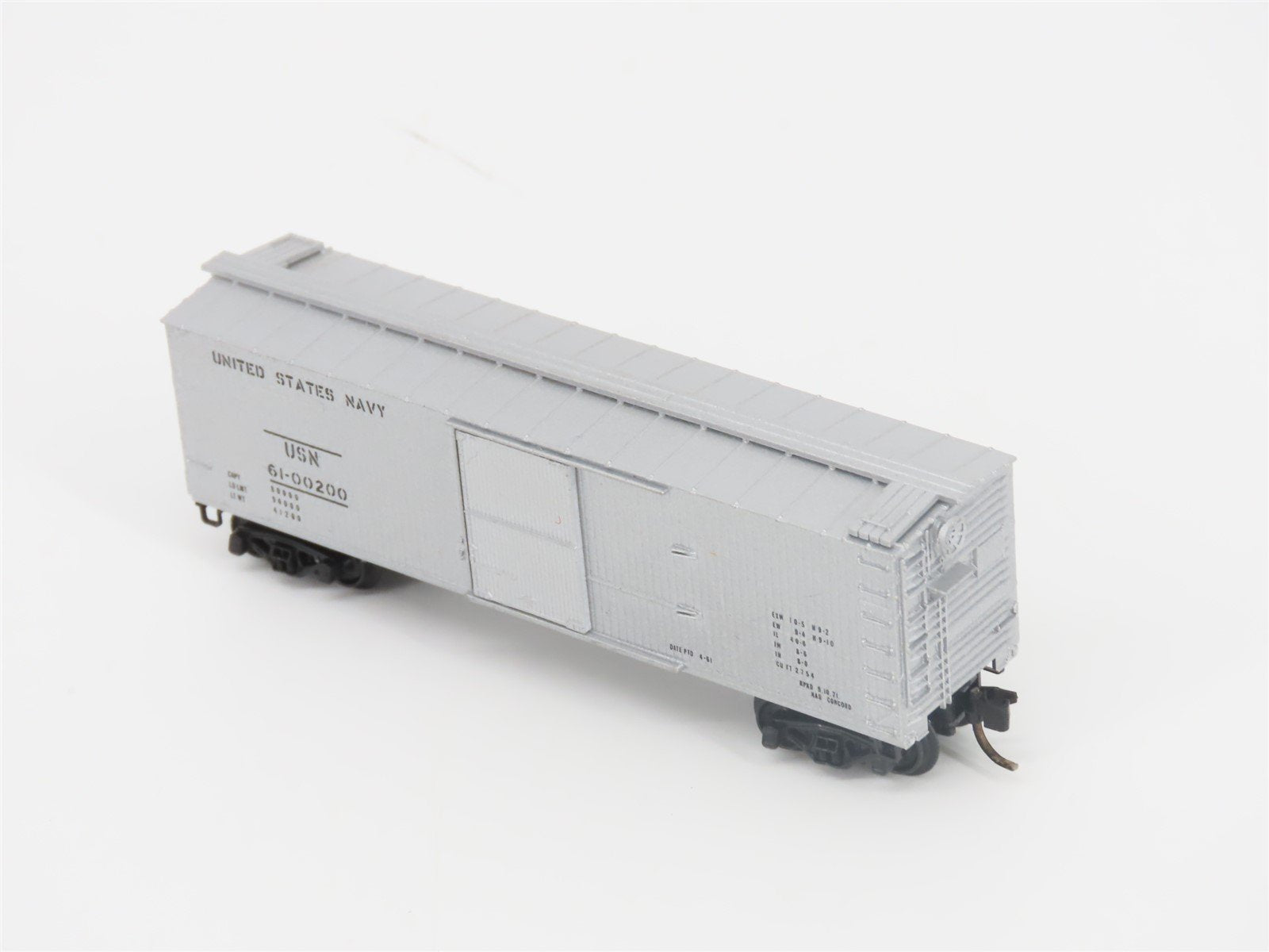 N Scale Kadee Micro-Trains MTL 42050 USN US Navy 40' Box Car #61-00200