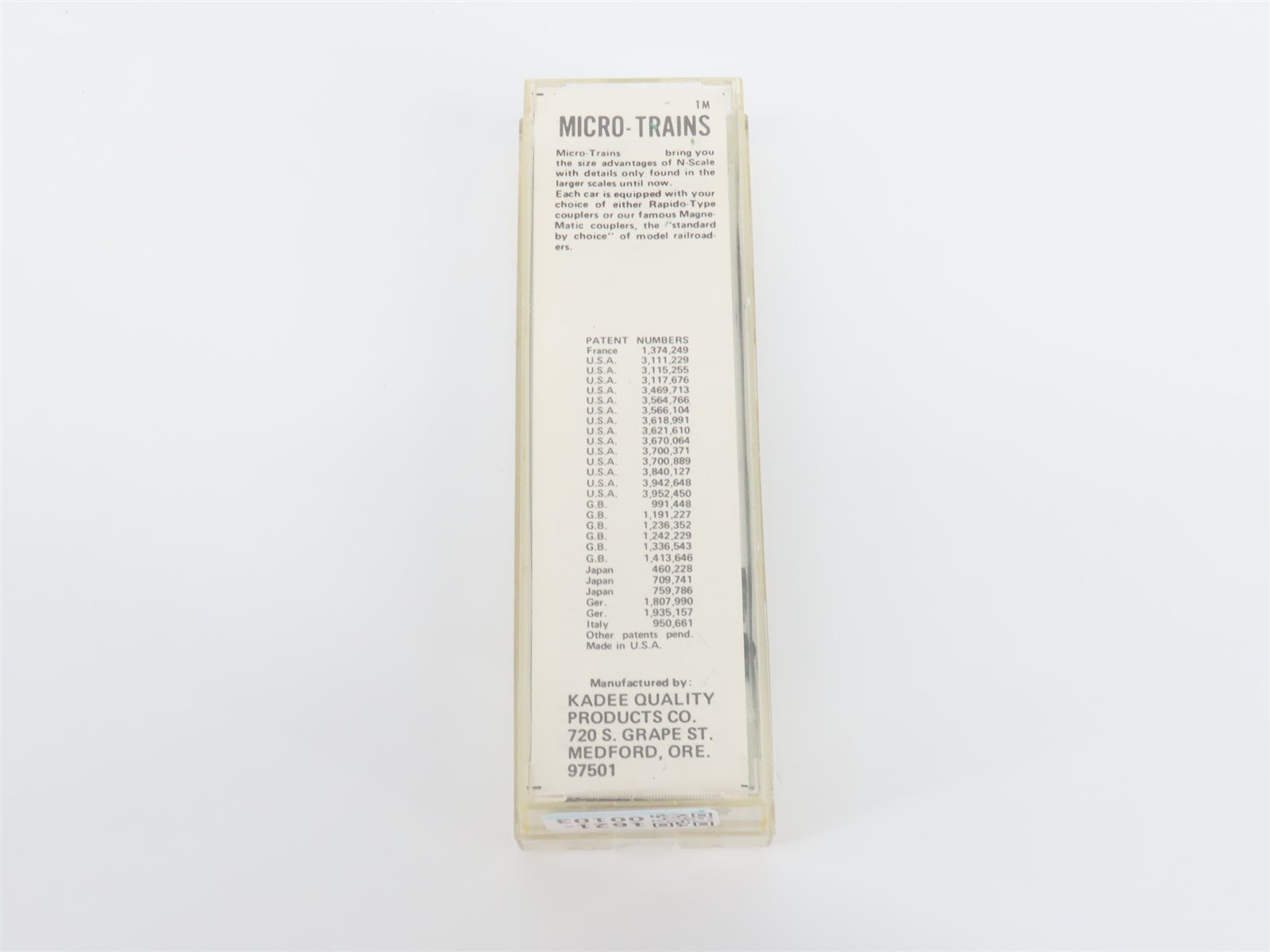 N Scale Kadee Micro-Trains MTL 42050 USN US Navy 40' Box Car #61-00200