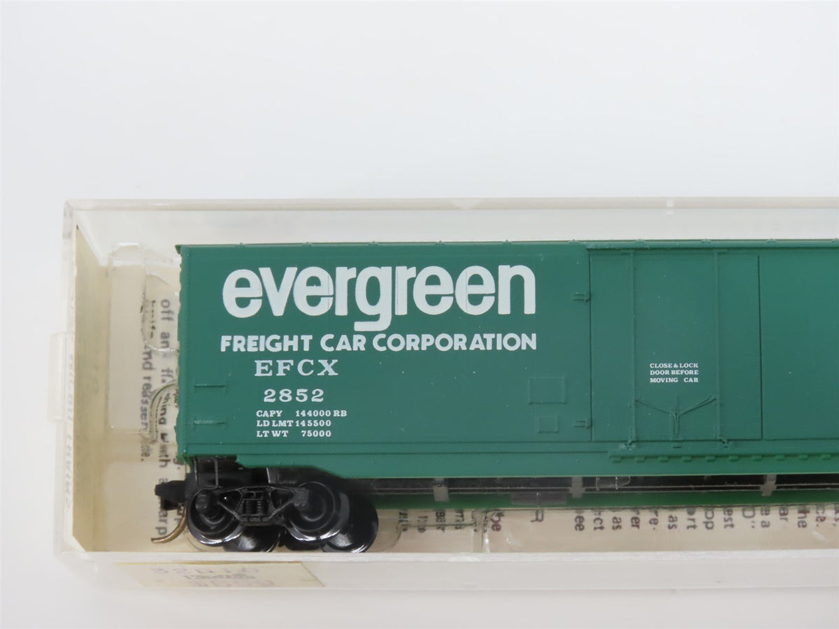 N Scale Kadee Micro-Trains MTL 32010 EFCX Evergreen 50&#39; Plug Door Box Car #2852