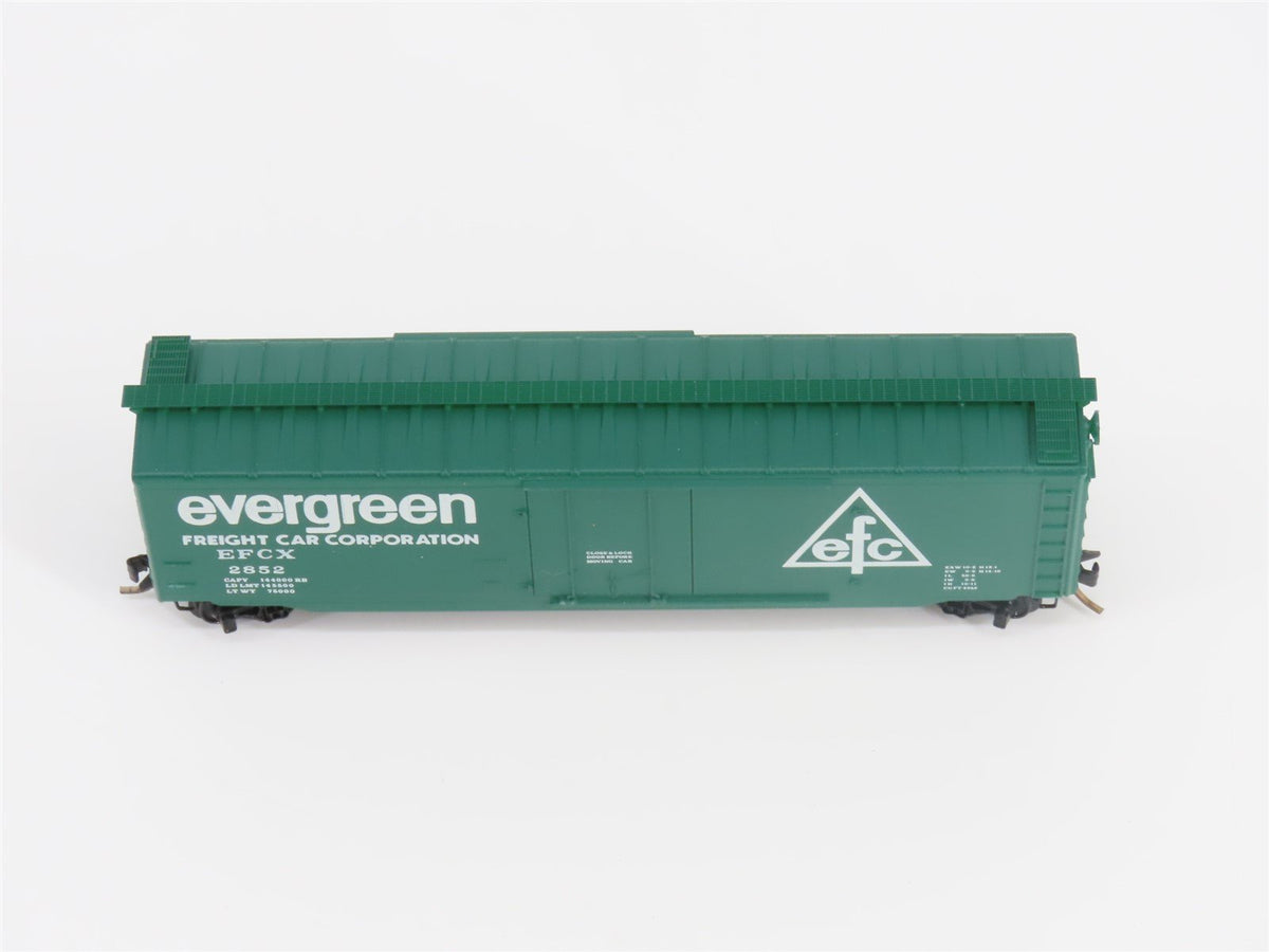 N Scale Kadee Micro-Trains MTL 32010 EFCX Evergreen 50&#39; Plug Door Box Car #2852