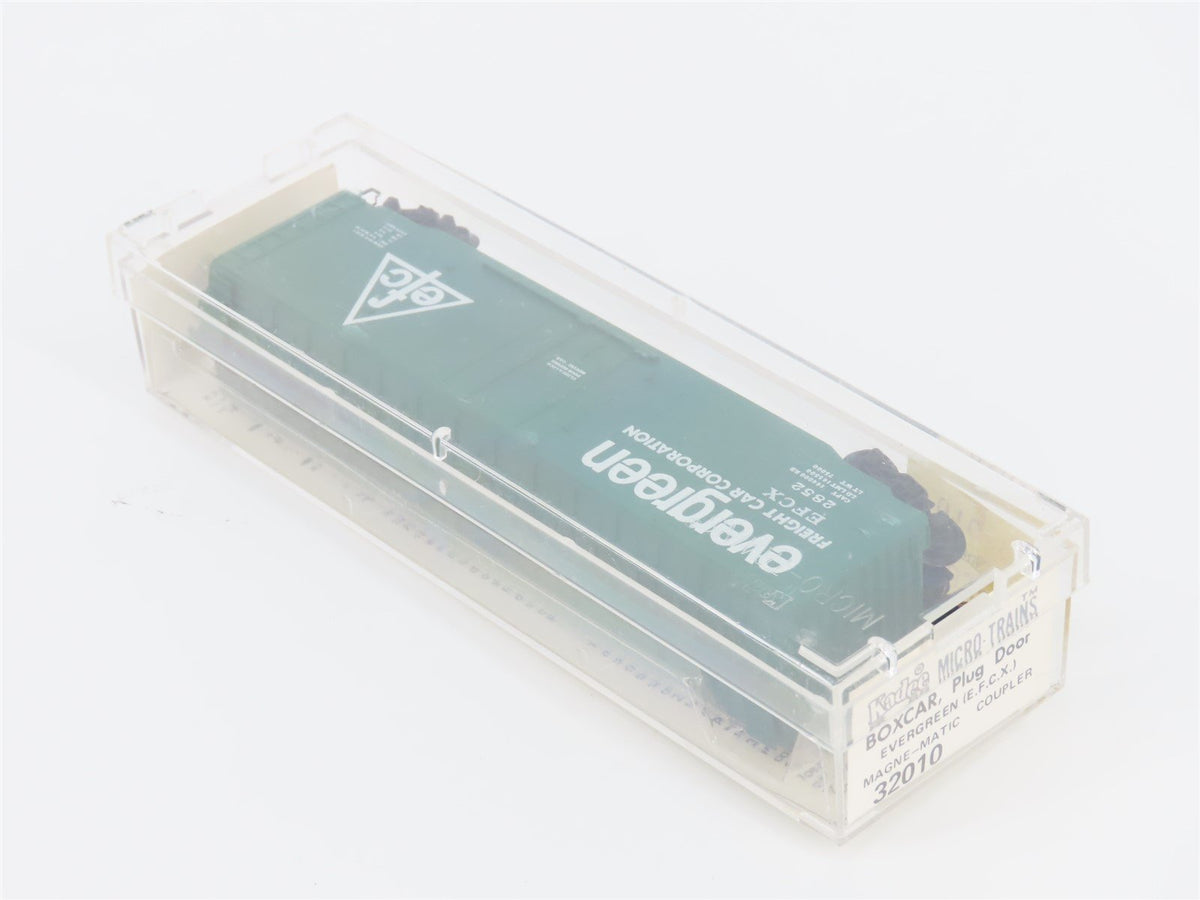 N Scale Kadee Micro-Trains MTL 32010 EFCX Evergreen 50&#39; Plug Door Box Car #2852
