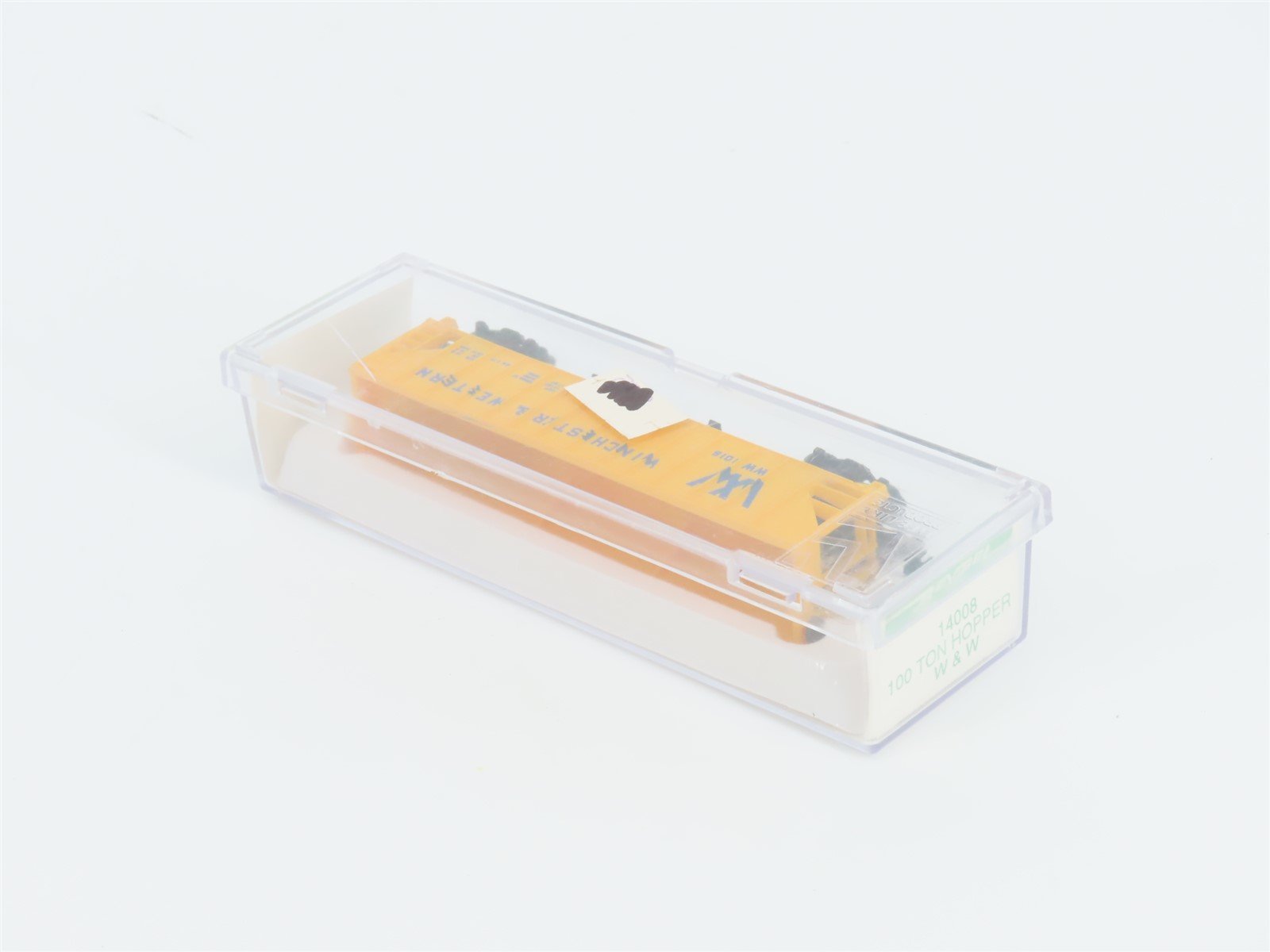 N Scale Bev-Bel 14008 WW Winchester & Western 3-Bay Open Hopper #1016