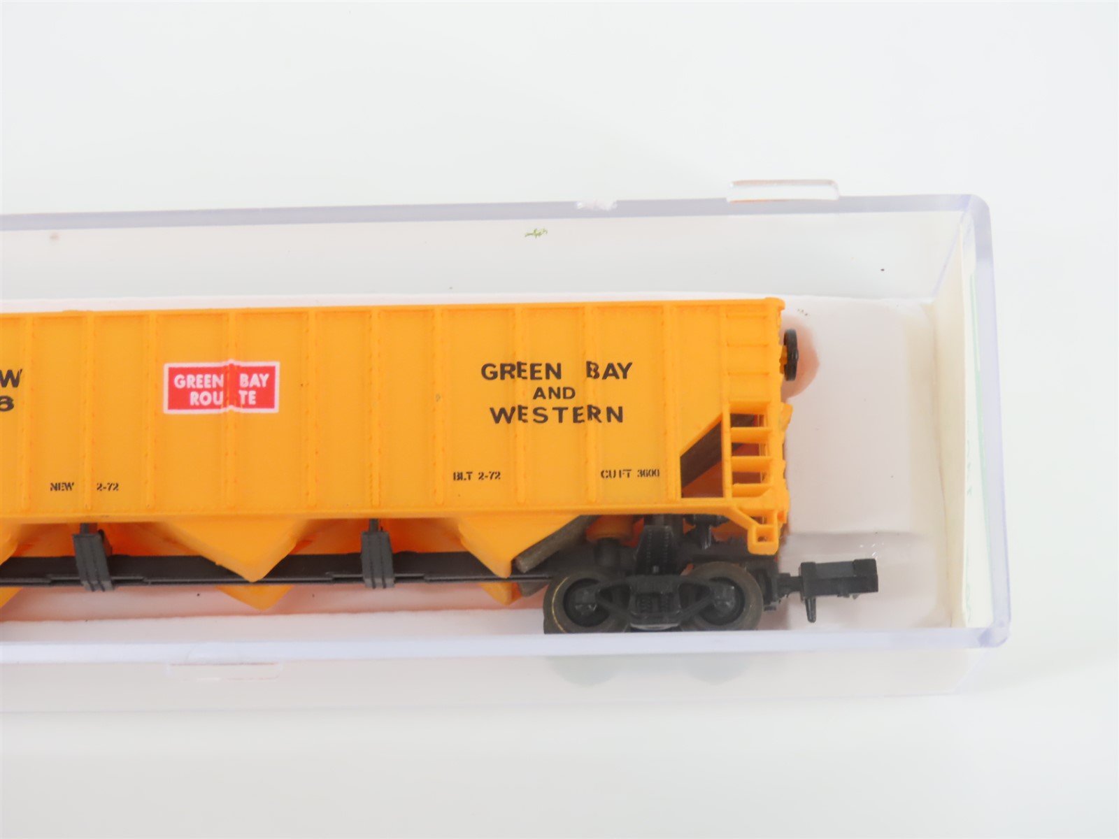 N Scale Bev-Bel 14009 GBW Green Bay Route 3-Bay Open Hopper #426