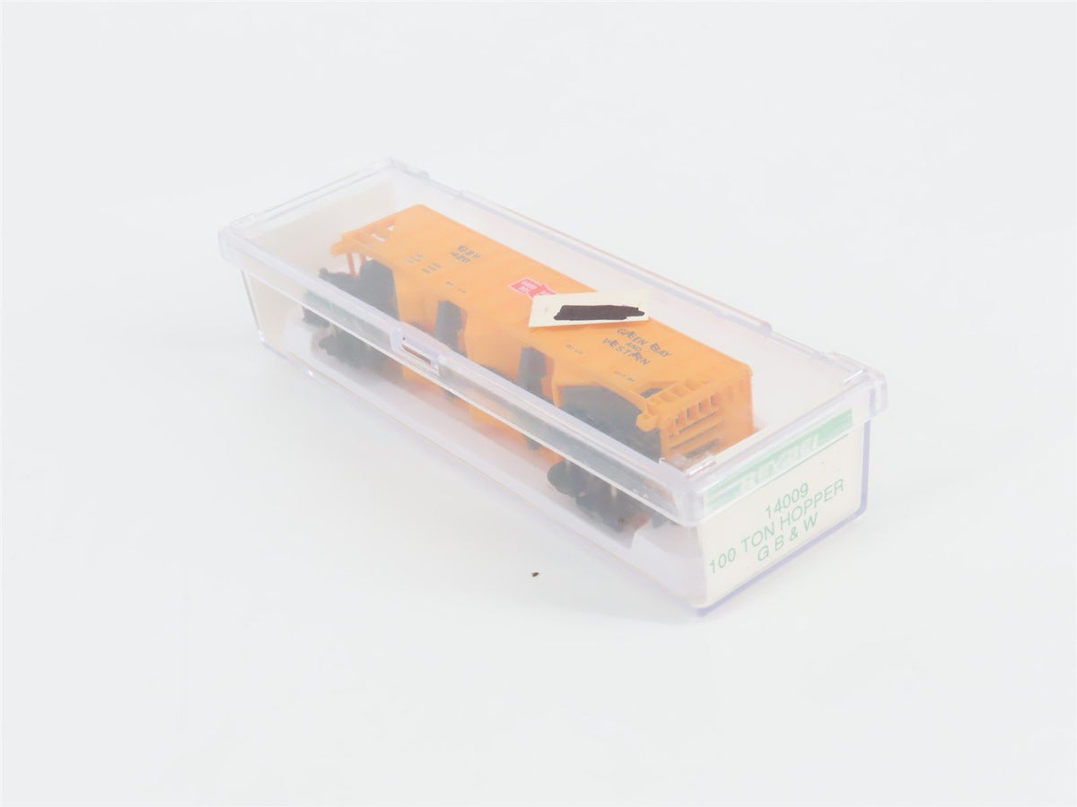 N Scale Bev-Bel 14009 GBW Green Bay Route 3-Bay Open Hopper #426