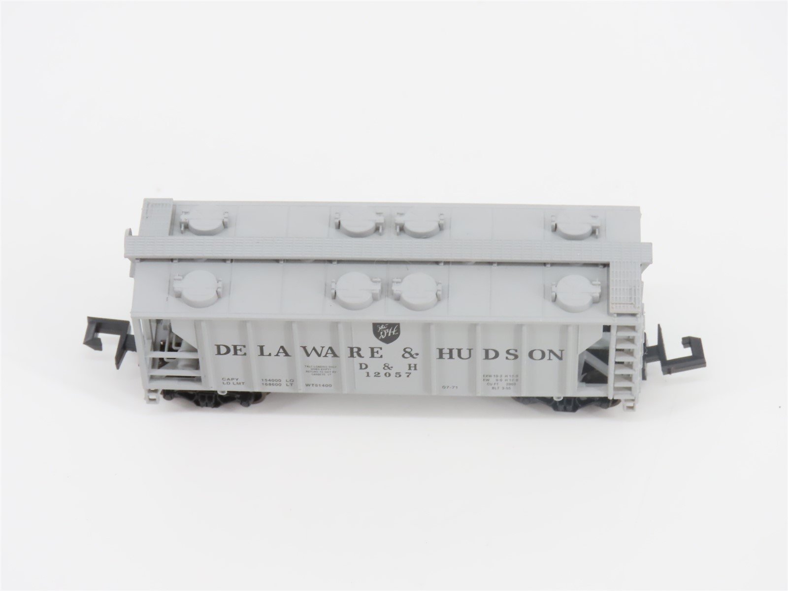 N Scale Atlas 3161 D&H Delaware & Hudson Railroad 2-Bay Covered Hopper #12057