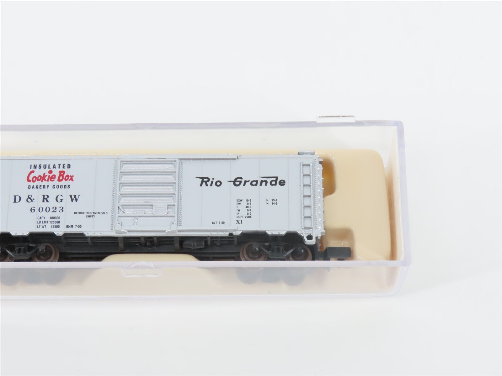 N Scale Atlas 34381 D&RGW Rio Grande Cookie Box 40' Box Car #60023