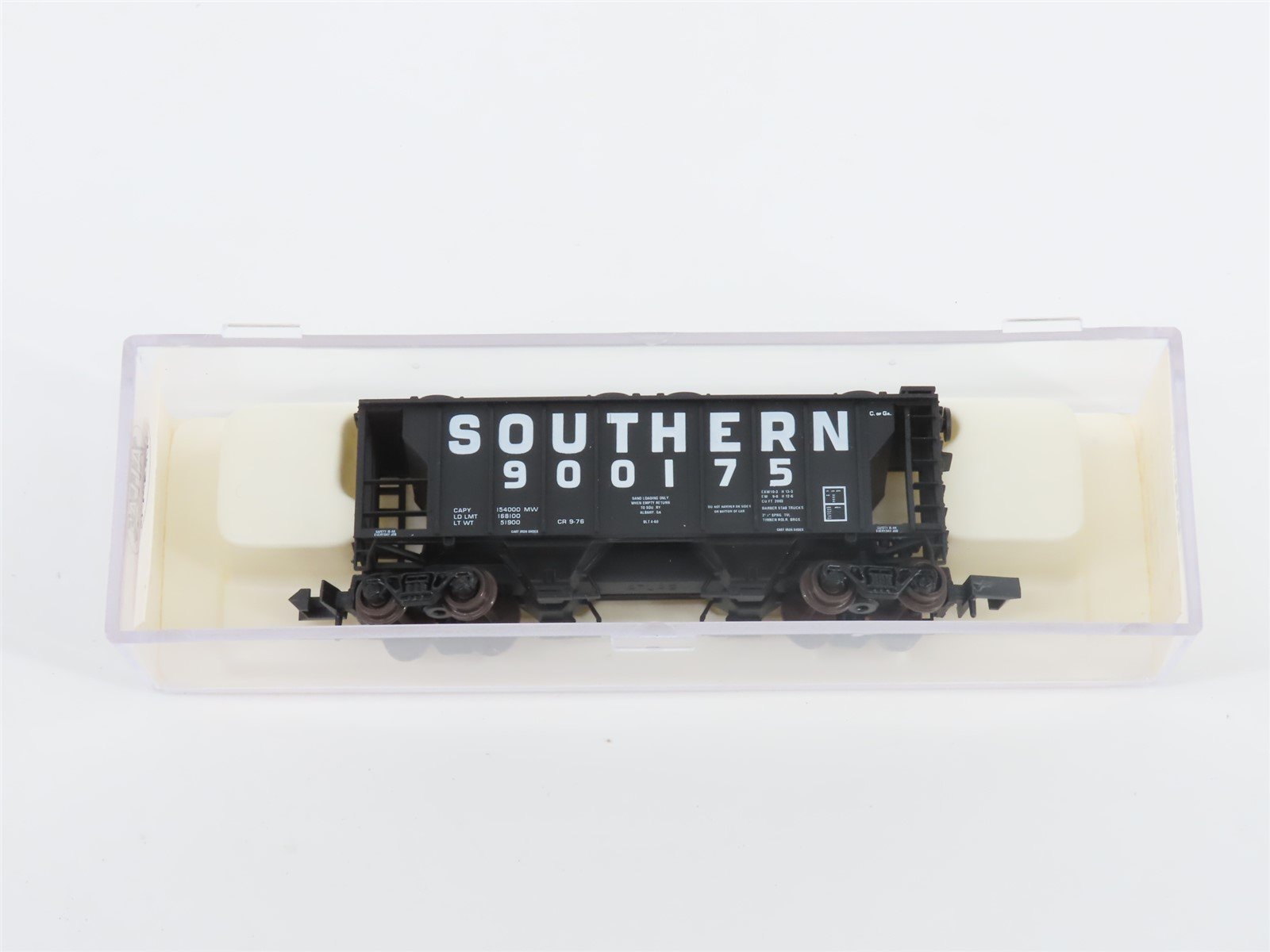 N Scale Atlas 3164 SOU Southern 2-Bay Covered Hopper #900175