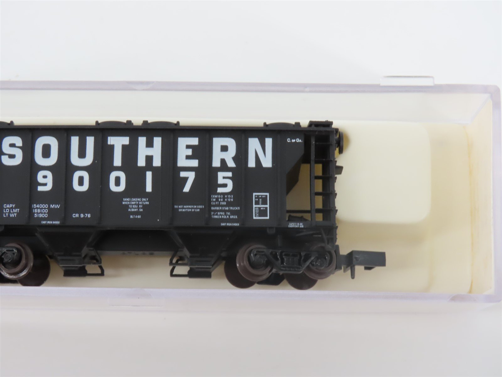 N Scale Atlas 3164 SOU Southern 2-Bay Covered Hopper #900175