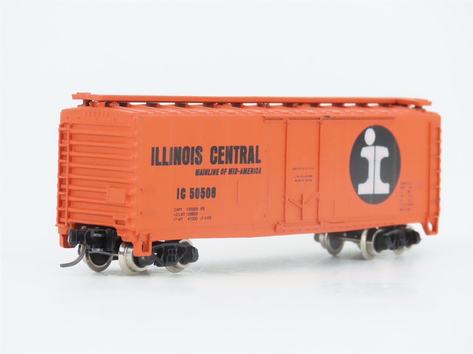 N Scale Atlas 3314 IC Illinois Central 40' Single Plug Door Box Car #50508