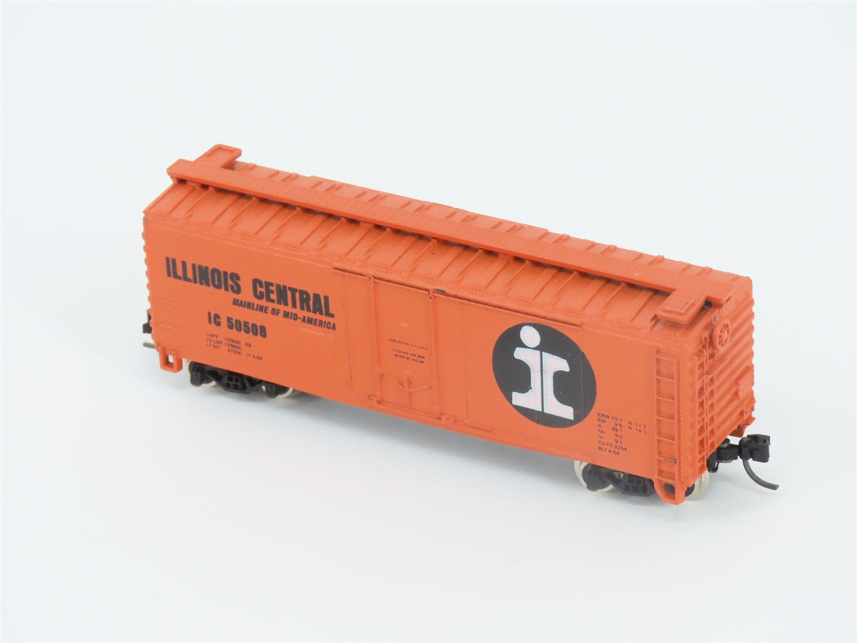 N Scale Atlas 3314 IC Illinois Central 40&#39; Single Plug Door Box Car #50508