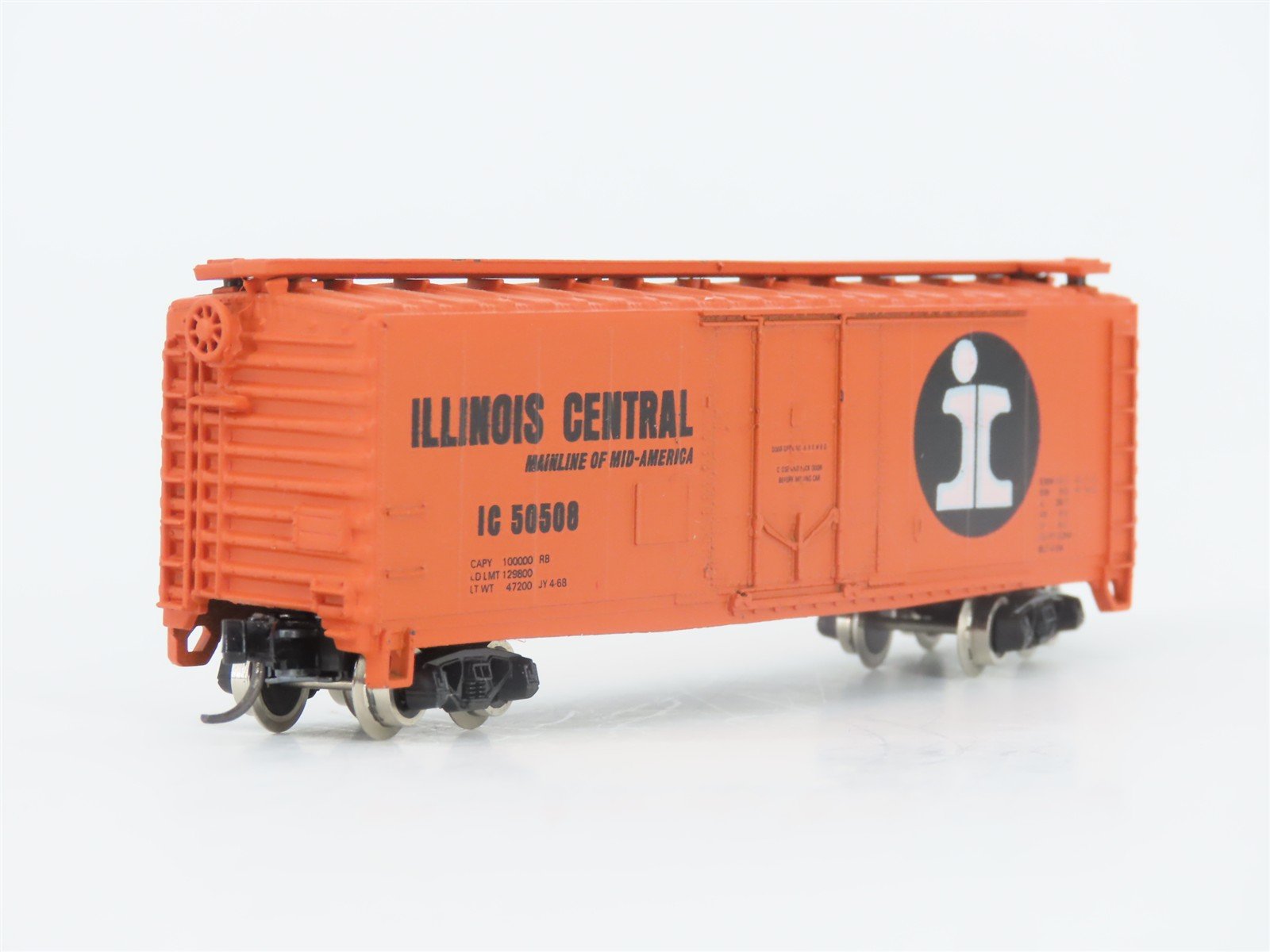 N Scale Atlas 3314 IC Illinois Central 40' Single Plug Door Box Car #50508