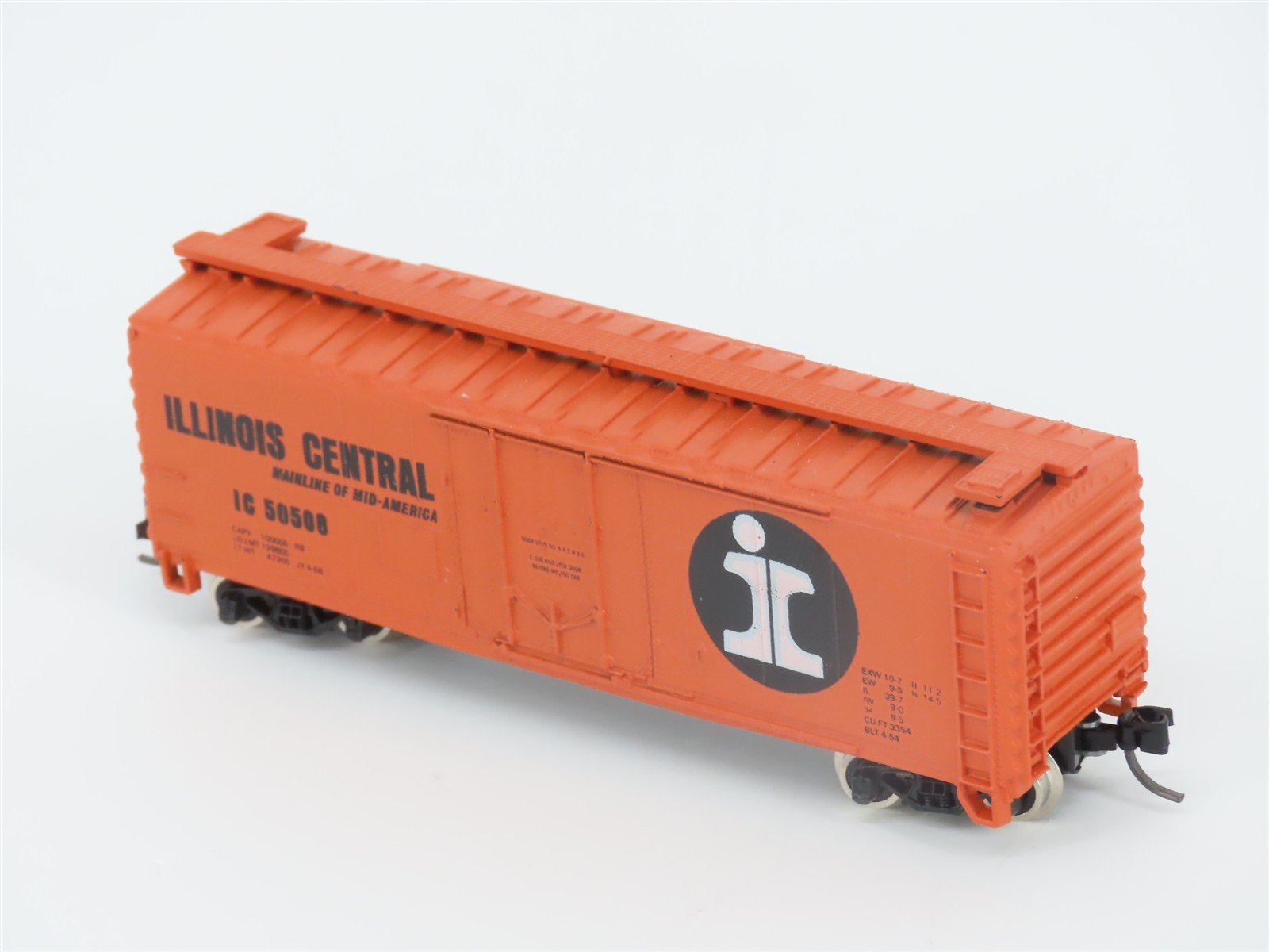 N Scale Atlas 3314 IC Illinois Central 40' Single Plug Door Box Car #50508