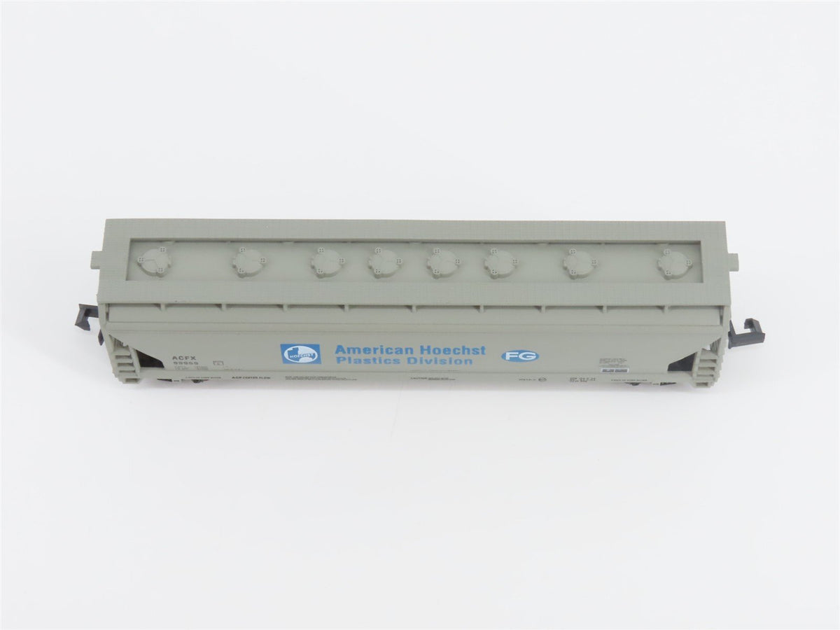 N Scale Atlas 3959 ACFX American Hoechst Centerflow 4-Bay Covered Hopper #99959