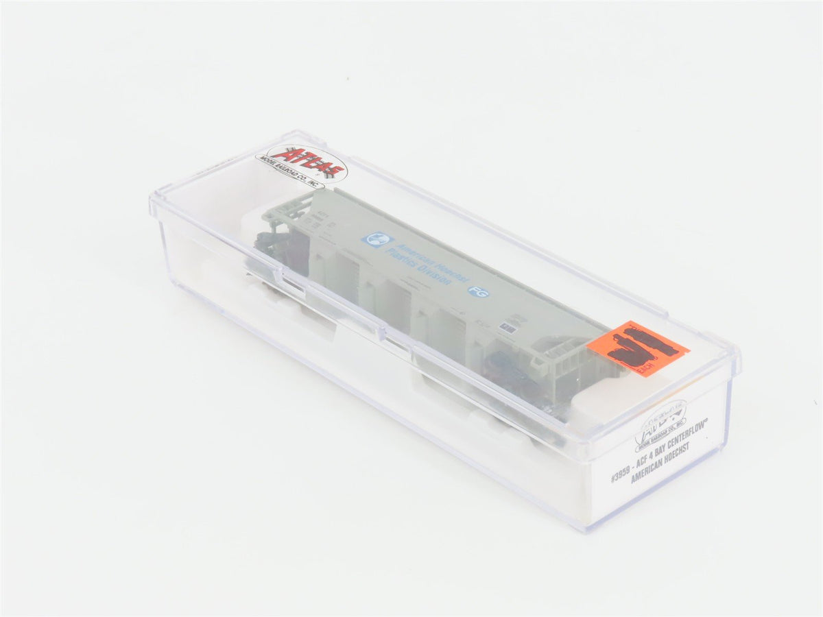N Scale Atlas 3959 ACFX American Hoechst Centerflow 4-Bay Covered Hopper #99959