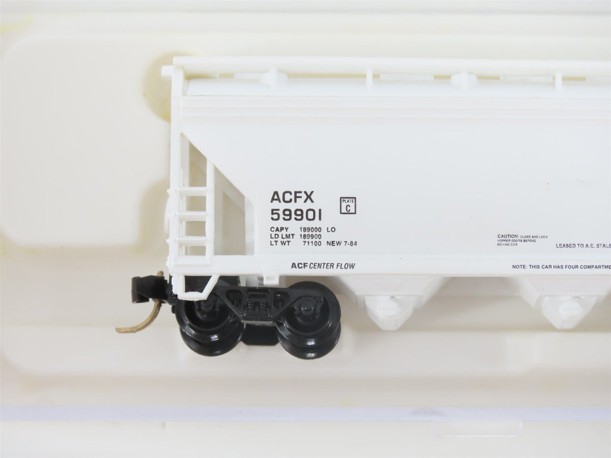 N Scale Atlas 3958 ACFX Staley 4-Bay Covered Hopper #59901