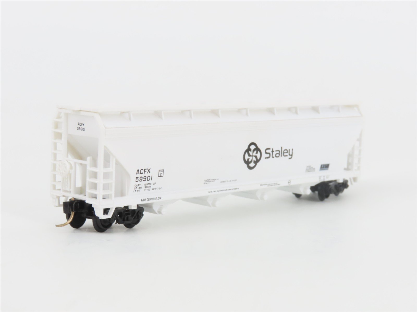 N Scale Atlas 3958 ACFX Staley 4-Bay Covered Hopper #59901