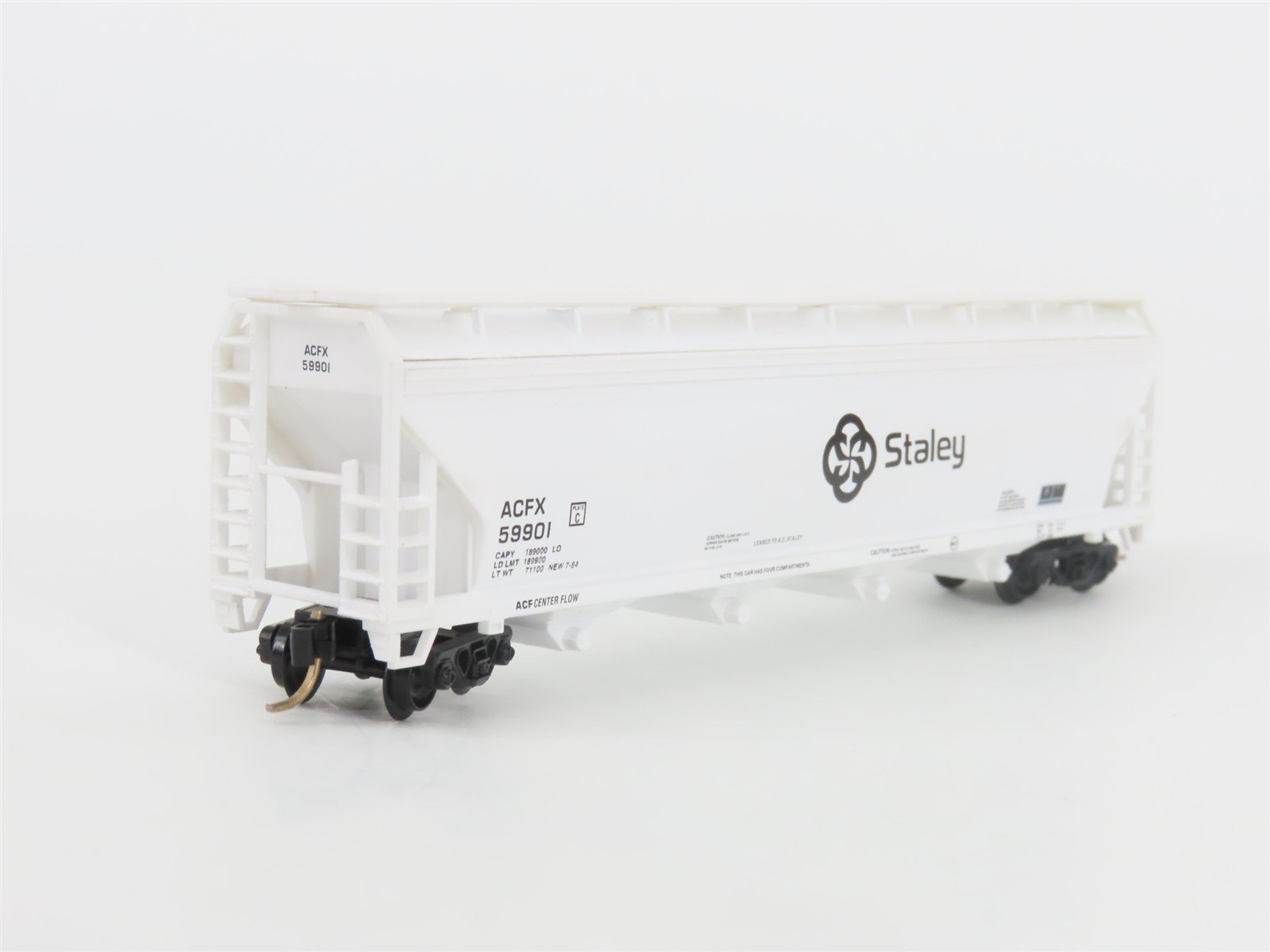 N Scale Atlas 3958 ACFX Staley 4-Bay Covered Hopper #59901
