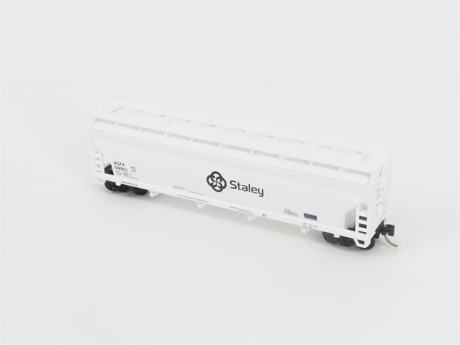 N Scale Atlas 3958 ACFX Staley 4-Bay Covered Hopper #59901