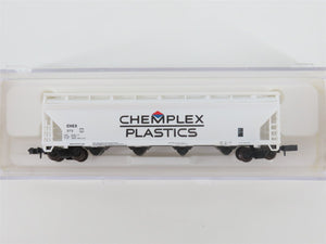N Scale Atlas 3962 CHEX Chemplex Plastics 4-Bay Centerflow Hopper #373
