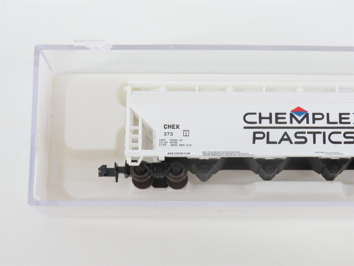 N Scale Atlas 3962 CHEX Chemplex Plastics 4-Bay Centerflow Hopper #373