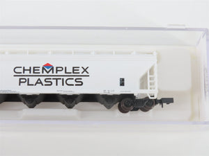 N Scale Atlas 3962 CHEX Chemplex Plastics 4-Bay Centerflow Hopper #373