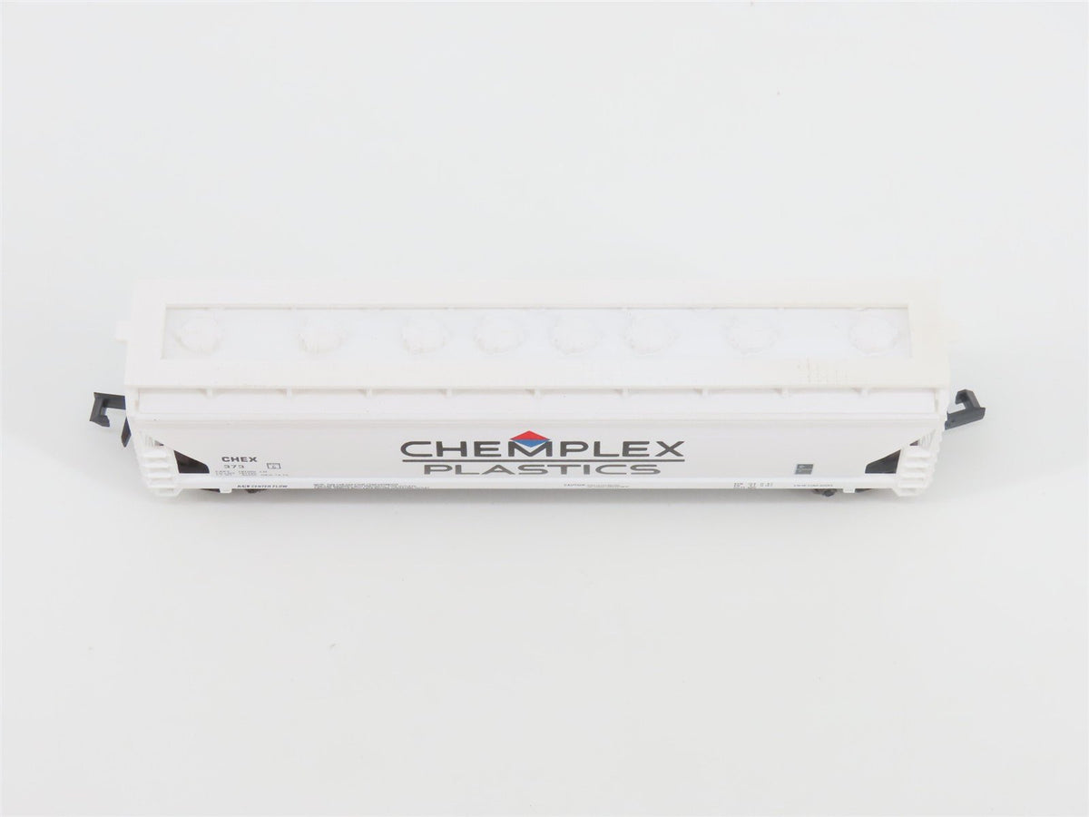 N Scale Atlas 3962 CHEX Chemplex Plastics 4-Bay Centerflow Hopper #373