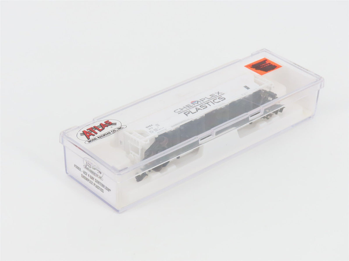 N Scale Atlas 3962 CHEX Chemplex Plastics 4-Bay Centerflow Hopper #373