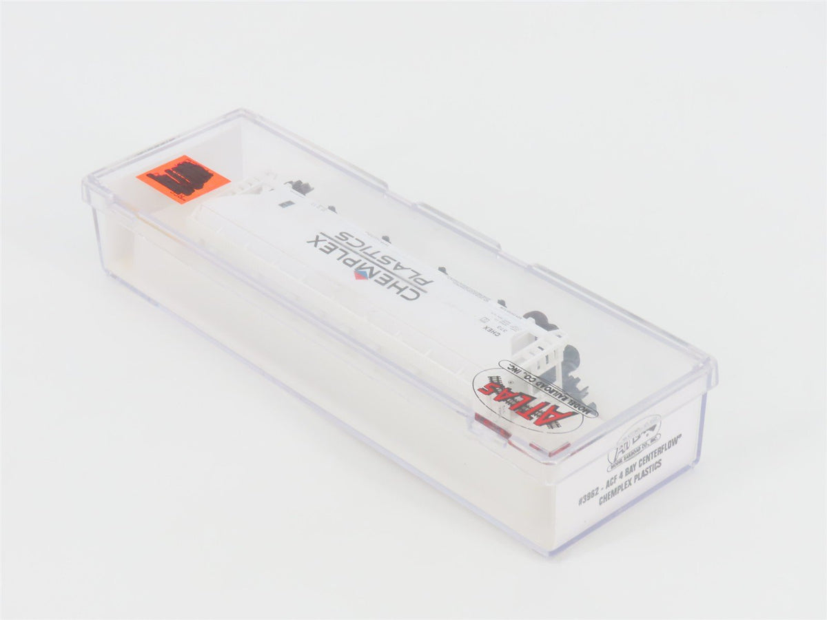 N Scale Atlas 3962 CHEX Chemplex Plastics 4-Bay Centerflow Hopper #373