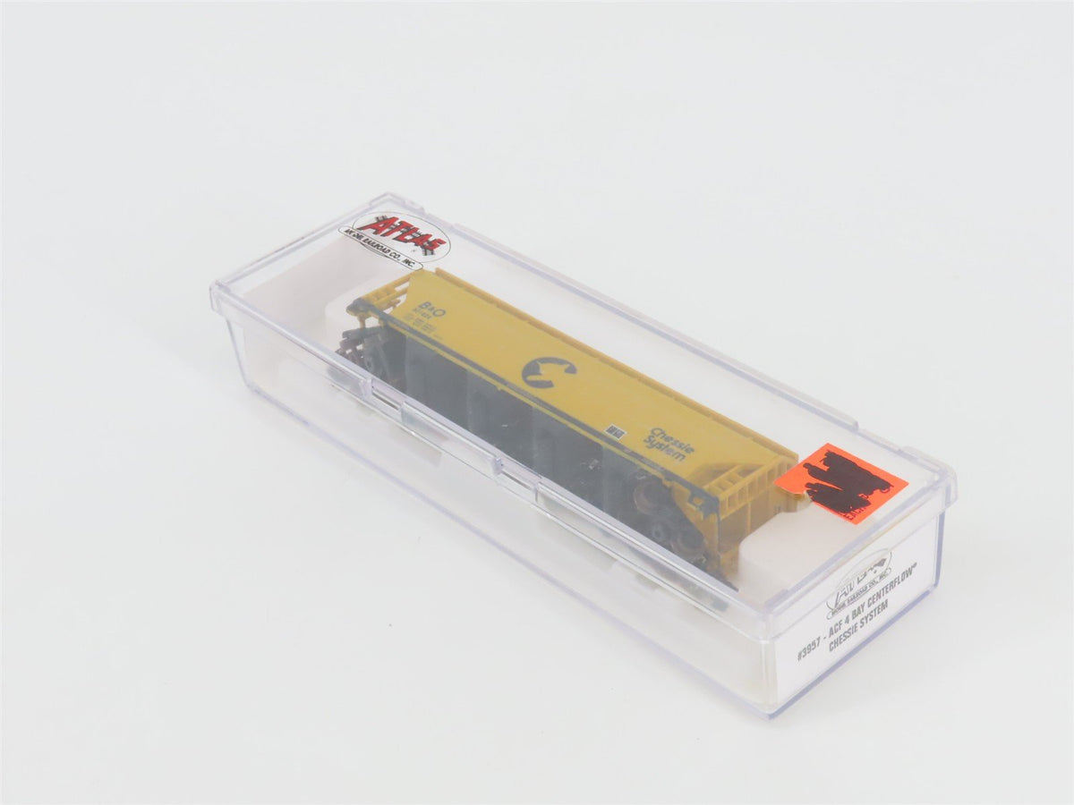N Atlas 3957 B&amp;O Baltimore &amp; Ohio Chessie System 4-Bay Centerflow Hopper #601824