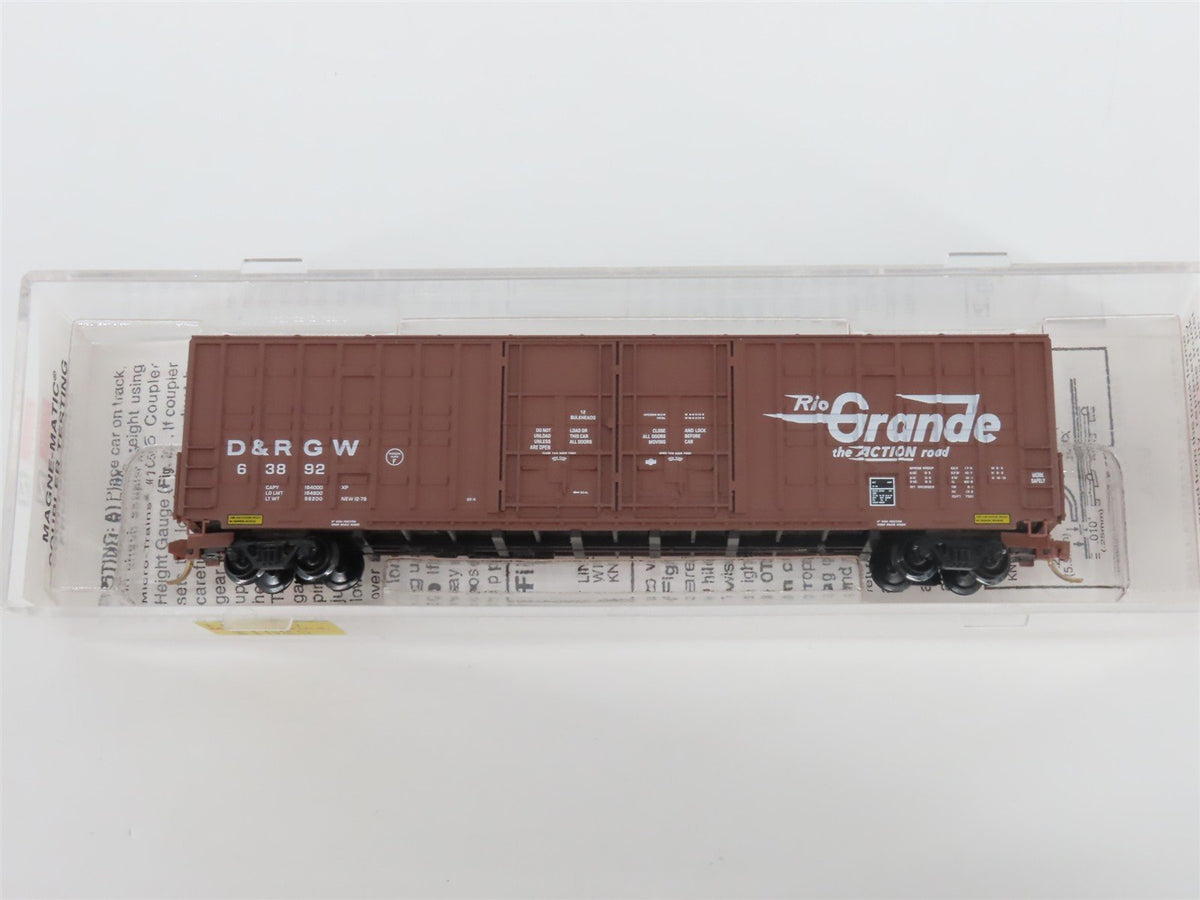 N Scale Micro-Trains MTL 103010 D&amp;RGW Rio Grande 60&#39; Double Door Box Car #63892