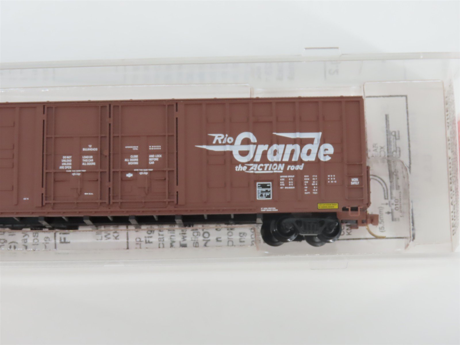 N Scale Micro-Trains MTL 103010 D&RGW Rio Grande 60' Double Door Box Car #63892