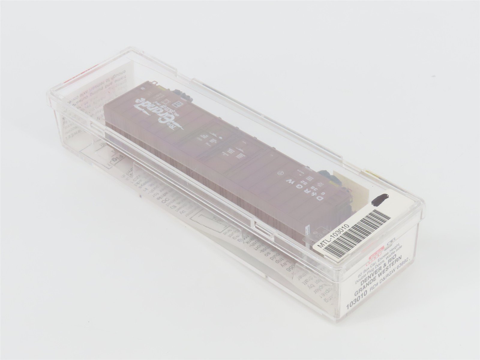 N Scale Micro-Trains MTL 103010 D&RGW Rio Grande 60' Double Door Box Car #63892