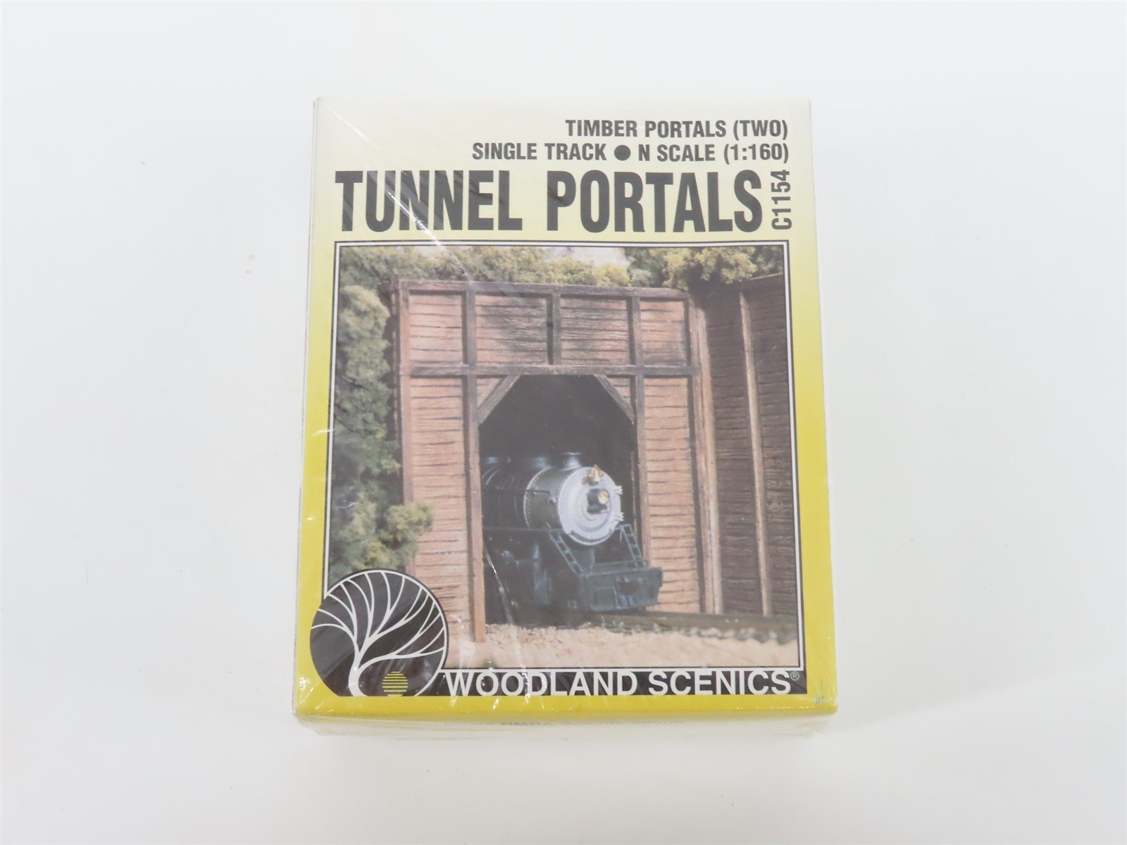 LOT of 2 N 1/160 Scale Woodland Scenics Kit #C1154 Timber Tunnel Portals -Sealed