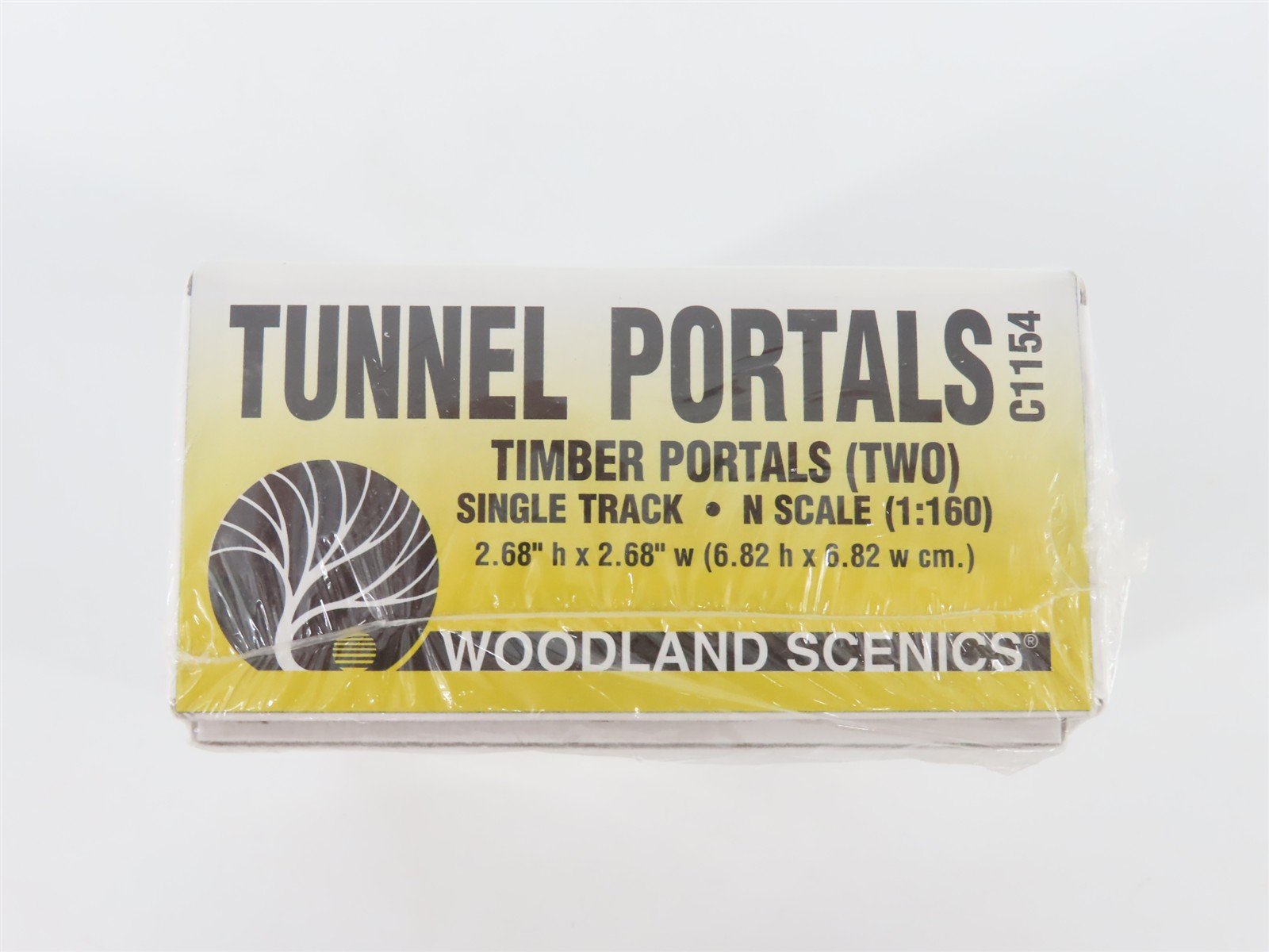 LOT of 2 N 1/160 Scale Woodland Scenics Kit #C1154 Timber Tunnel Portals -Sealed