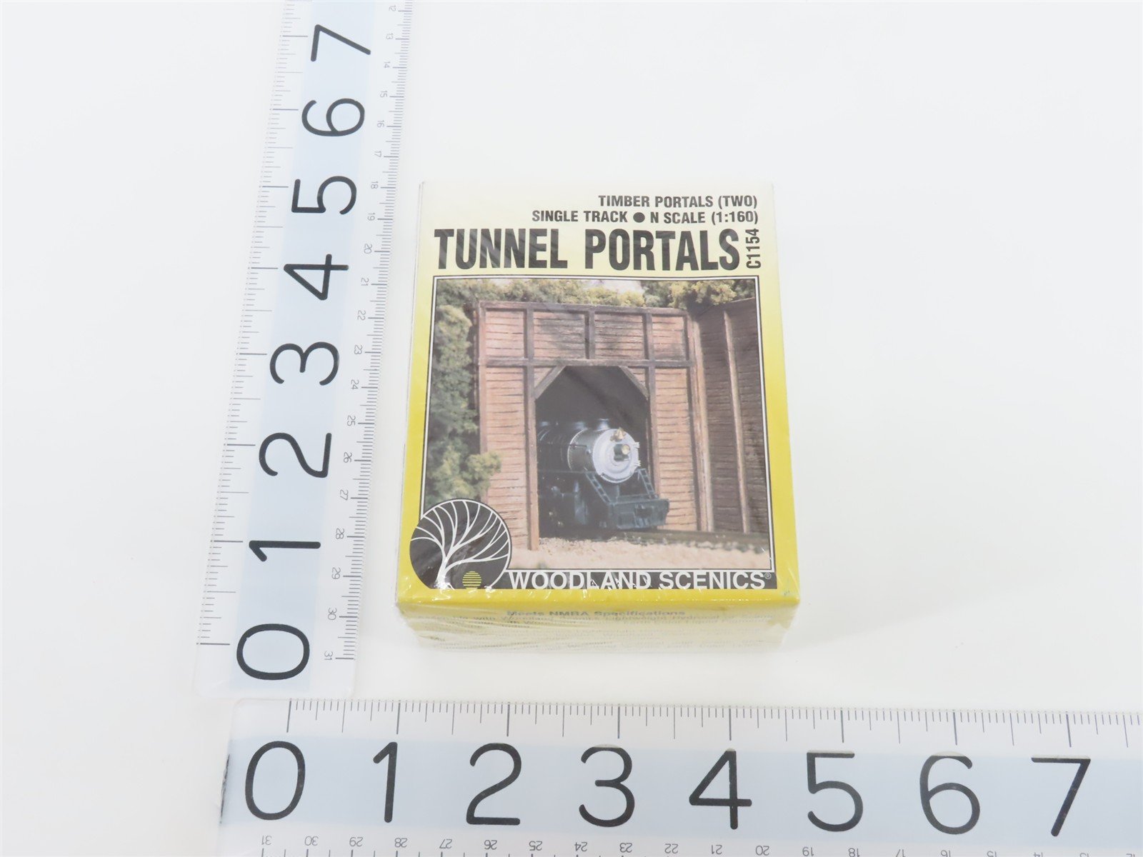 LOT of 2 N 1/160 Scale Woodland Scenics Kit #C1154 Timber Tunnel Portals -Sealed